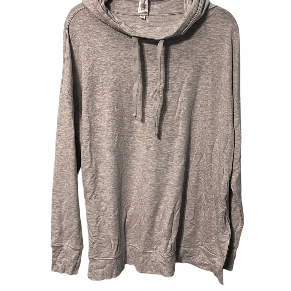 Active Life Heather Gray Pull Over Long Sleeve Lightweight Size XXL
